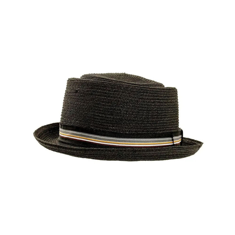 Detroit | Mens Fedora Straw Pork Pie Hat