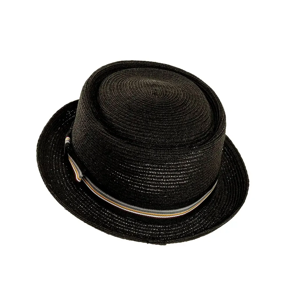 Detroit | Mens Fedora Straw Pork Pie Hat