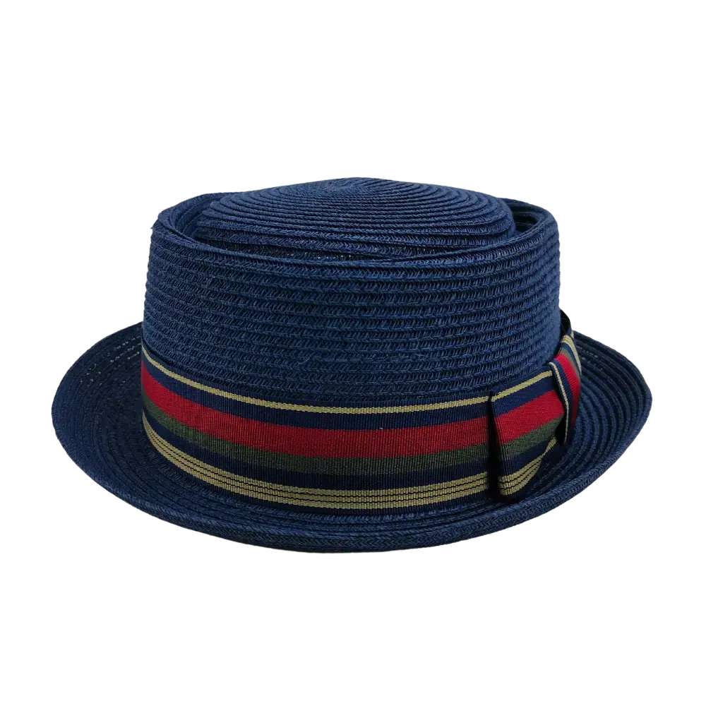 Detroit | Mens Fedora Straw Pork Pie Hat