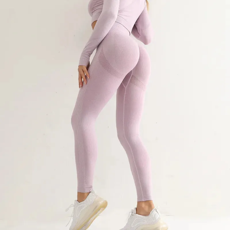 Elastic Solid Yoga Leggings Gym for Women.