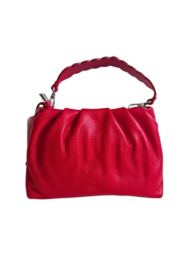 Gai Mattiolo Italian Leather  Handbag with a Detachable Shoulder Strap