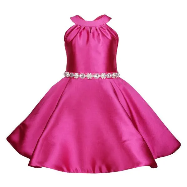 GIRLS FUCSHIA PINK DRESS