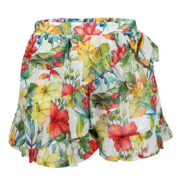 GIRLS MULTI FLORAL PRINT SHORT