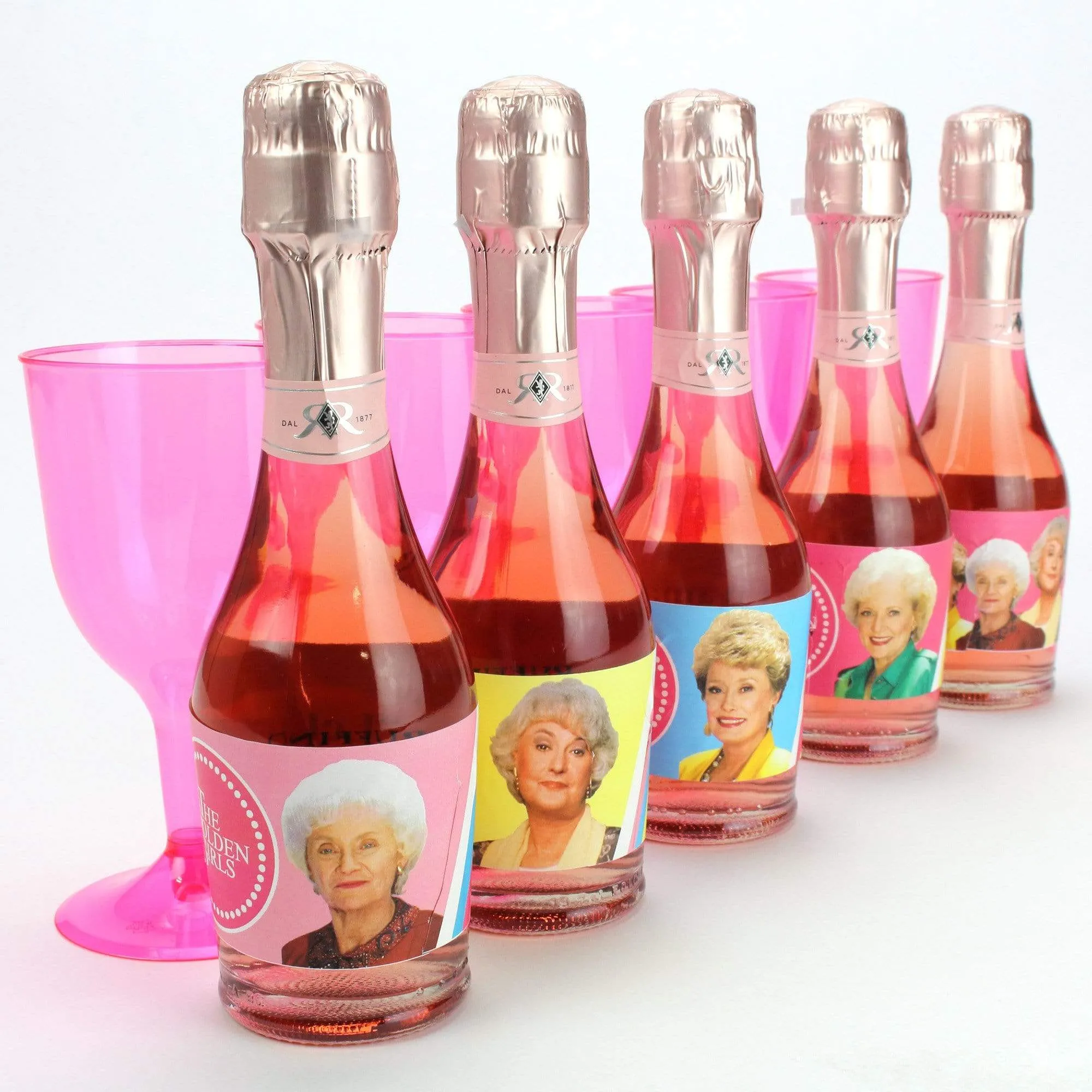 Golden Girls Water Bottle Labels, Waterproof Bottle Wraps - Set of 16