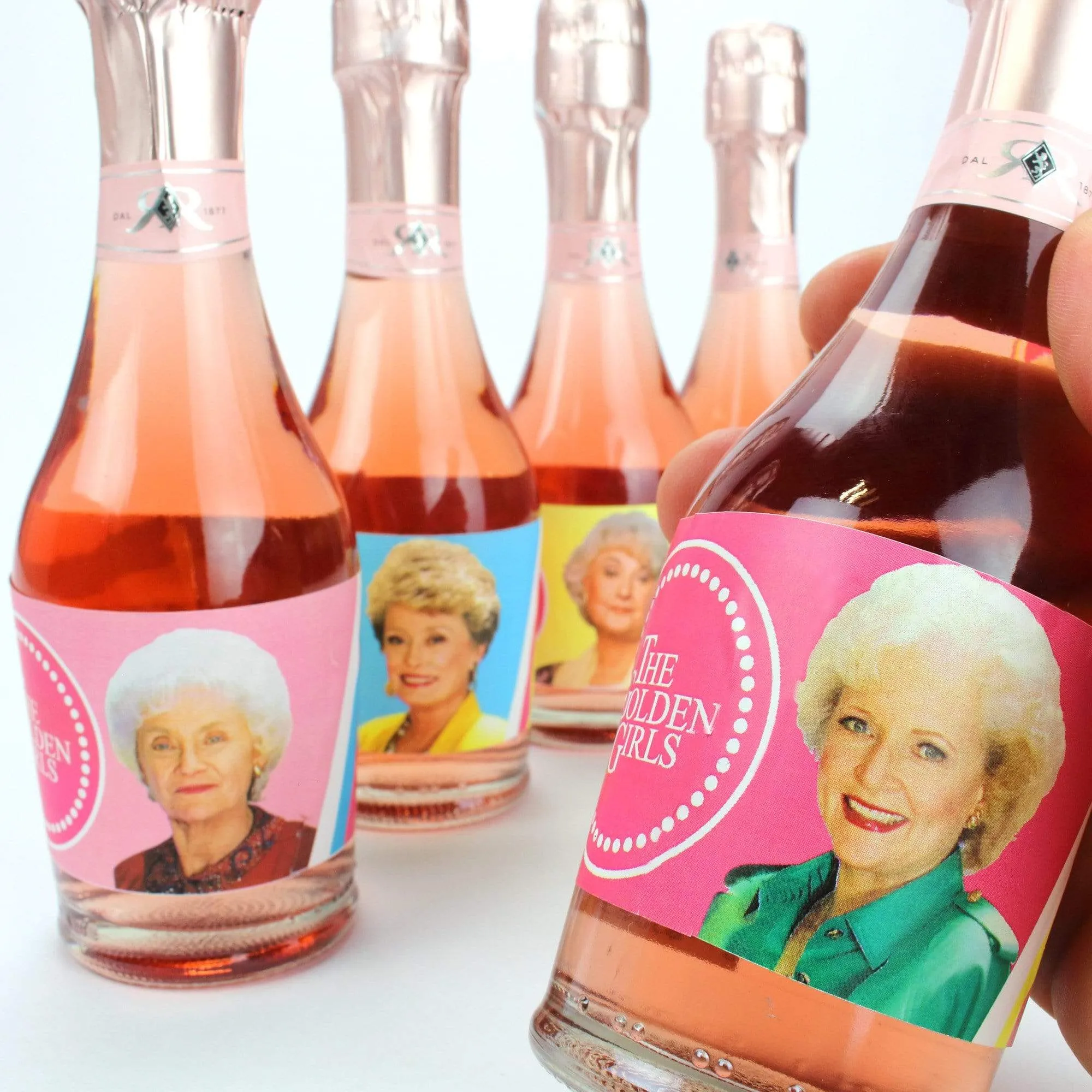 Golden Girls Water Bottle Labels, Waterproof Bottle Wraps - Set of 16