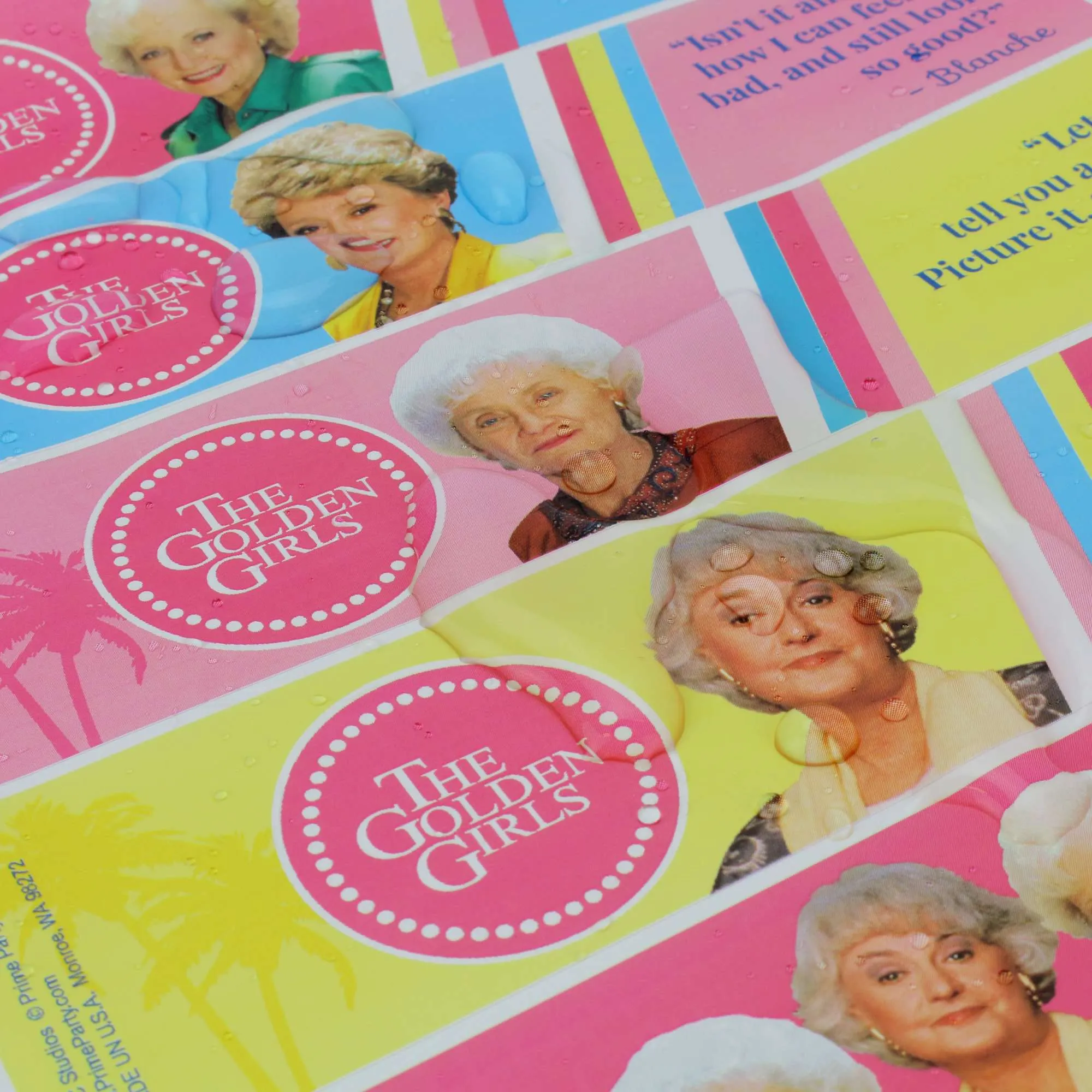 Golden Girls Water Bottle Labels, Waterproof Bottle Wraps - Set of 16