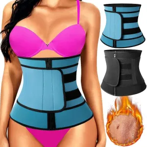 Gorgeous Sweat Shapewear - Waist Trainer Neoprene Sauna Belt For Women - Weight Loss Waist Cincher Body Shaper Tummy Control Fitness Belt (FH)(FHW1)(1U31)(1U24)