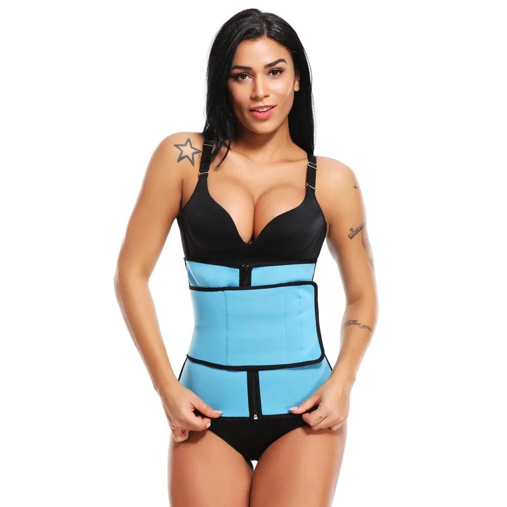 Gorgeous Sweat Shapewear - Waist Trainer Neoprene Sauna Belt For Women - Weight Loss Waist Cincher Body Shaper Tummy Control Fitness Belt (FH)(FHW1)(1U31)(1U24)