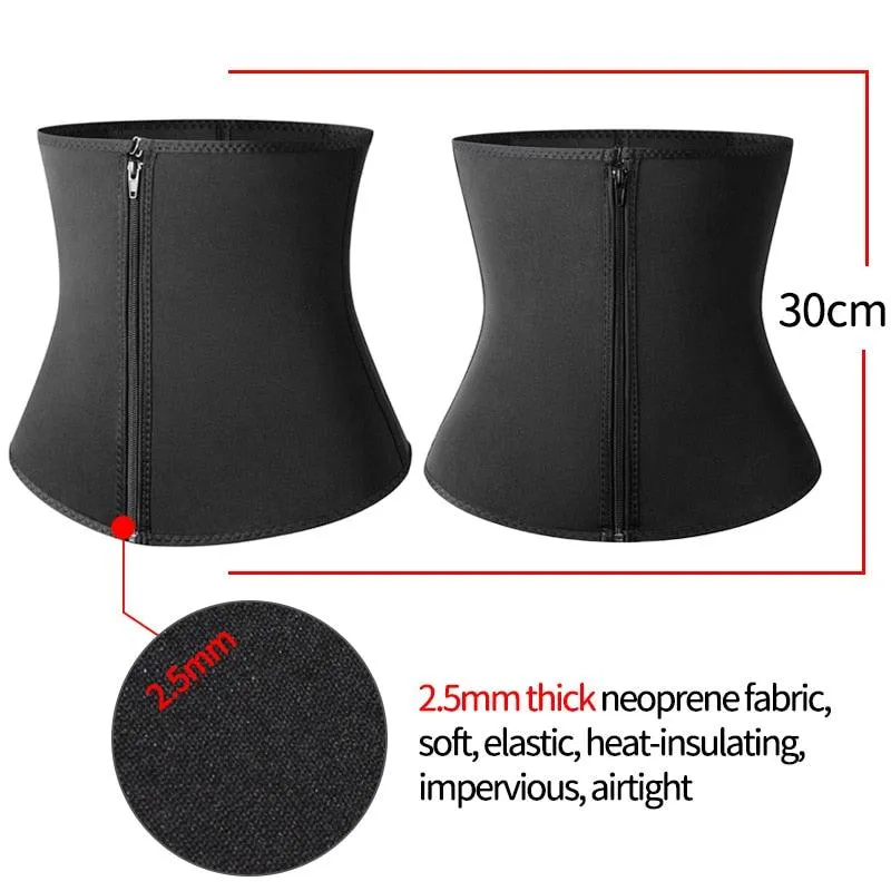 Gorgeous Sweat Shapewear - Waist Trainer Neoprene Sauna Belt For Women - Weight Loss Waist Cincher Body Shaper Tummy Control Fitness Belt (FH)(FHW1)(1U31)(1U24)