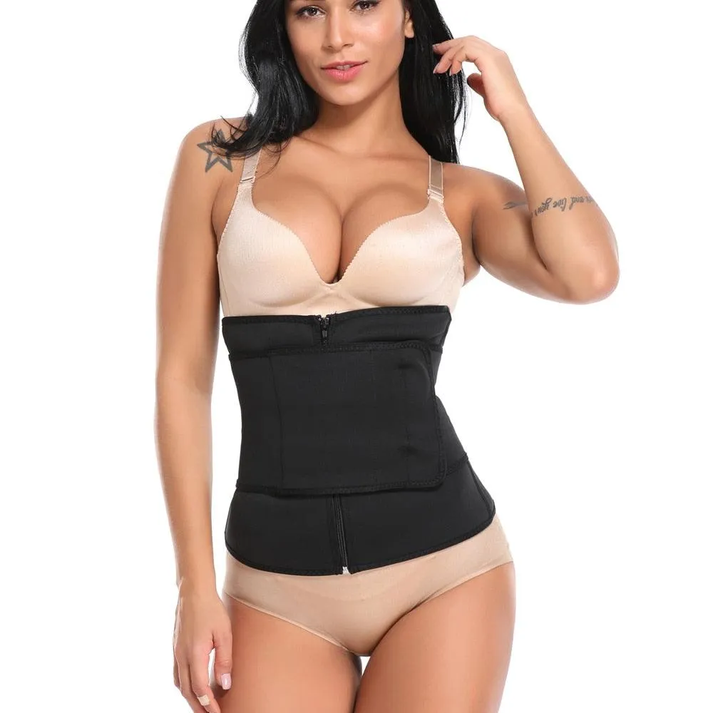 Gorgeous Sweat Shapewear - Waist Trainer Neoprene Sauna Belt For Women - Weight Loss Waist Cincher Body Shaper Tummy Control Fitness Belt (FH)(FHW1)(1U31)(1U24)