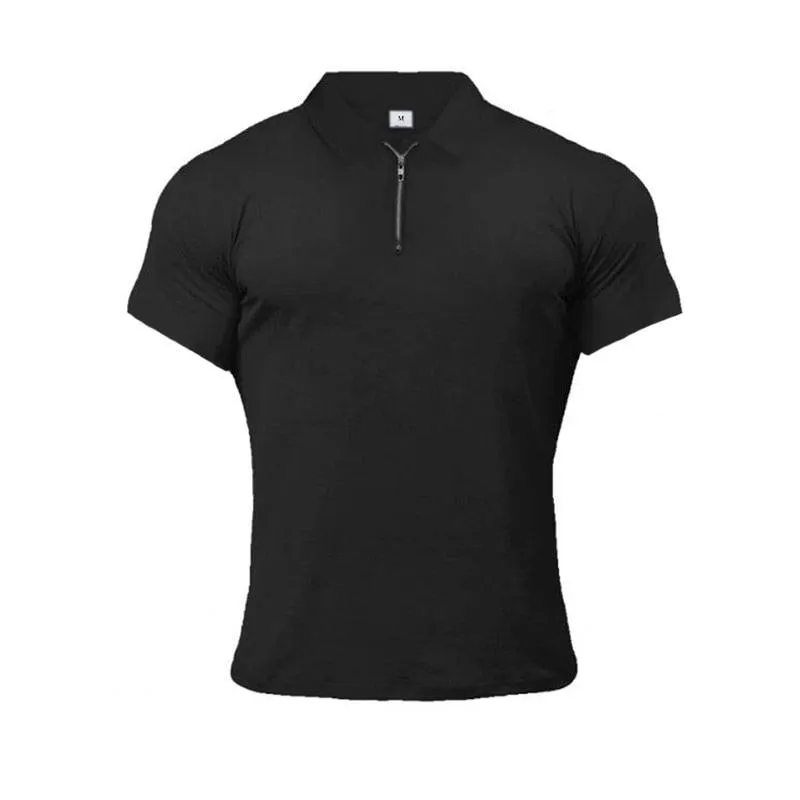 Great Muscle guys - Man Fashion Polo Shirt - Casual Fashion Plain Color Short Sleeve High Quality Slim Polo Shirt TM8)(1U8)(TM7)(1U101)(1U100