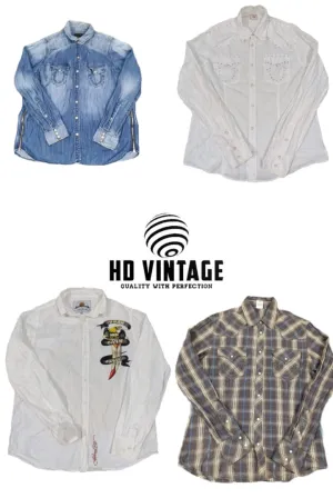 HD318 Men True Religion/Polo/Ed Hardey Shirts - 10 pcs