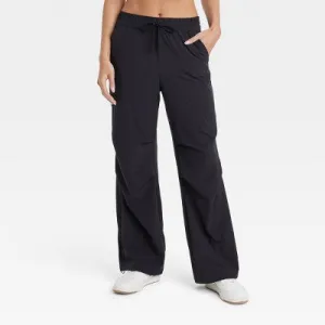 JoyLab Women's Mid-Rise Parachute Pants Relaxed Fit Casual Activewear