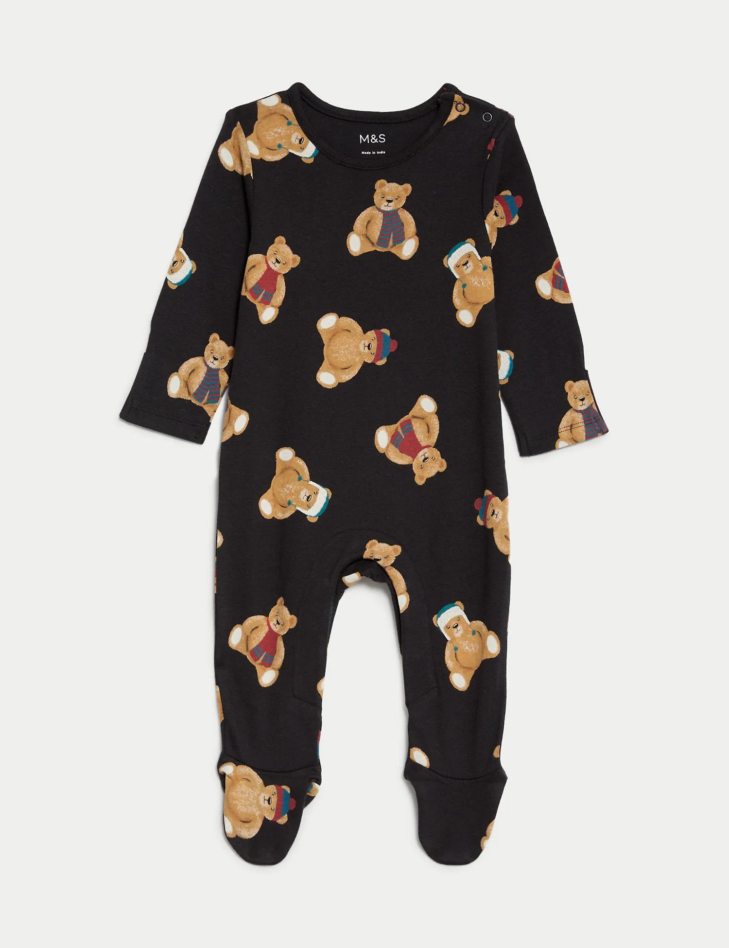 Kids' Spencer Bear Family Christmas Sleepsuit