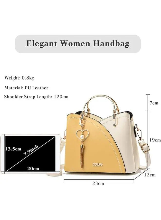 Leather Handbag for Women with Three Compartments - The Perfect Blend of Style and Functionality