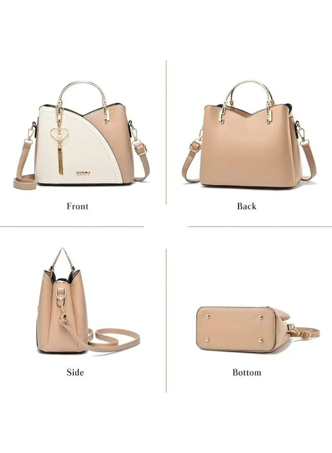 Leather Handbag for Women with Three Compartments - The Perfect Blend of Style and Functionality