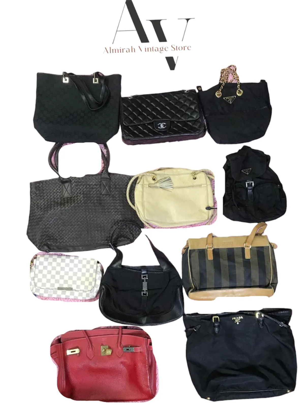 Luxury bags (Louis vuition,bottega veneta,gucci,prada,bottega ghooti,FENDI,2 are unbranded bags grade ABC