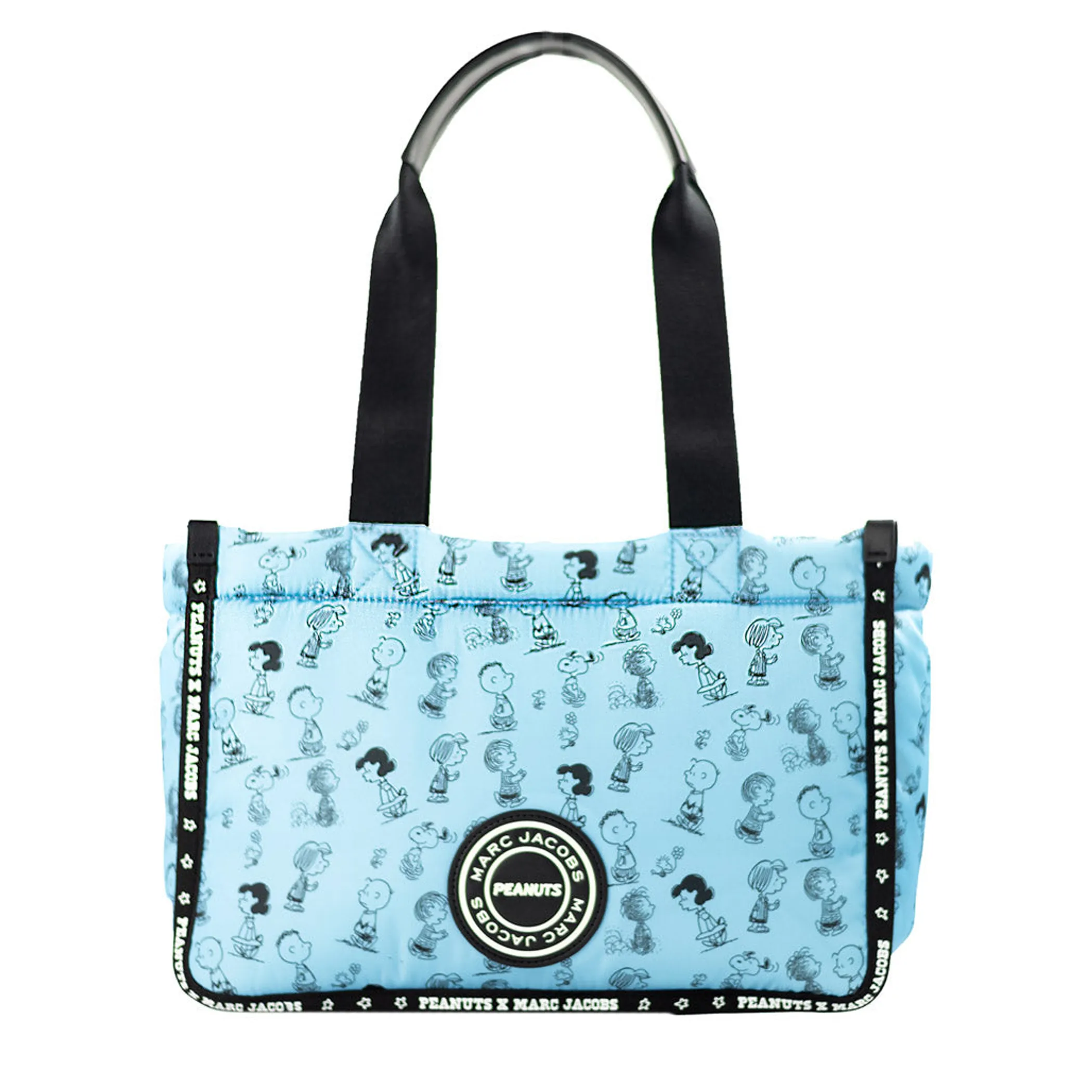 Marc Jacobs X Peanuts Blue Medium Nylon Tote Bag