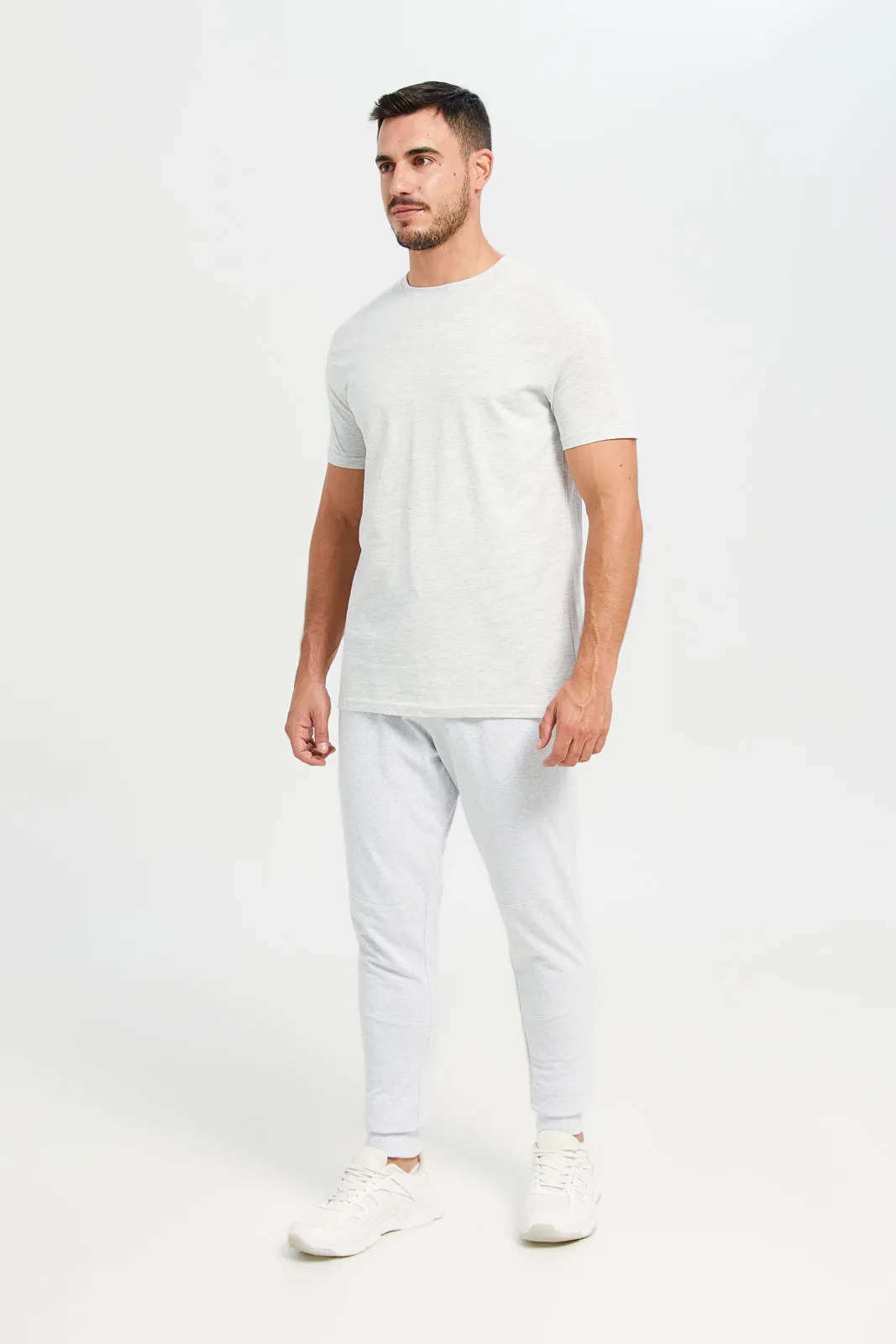 Men Ecru Jogger Pants