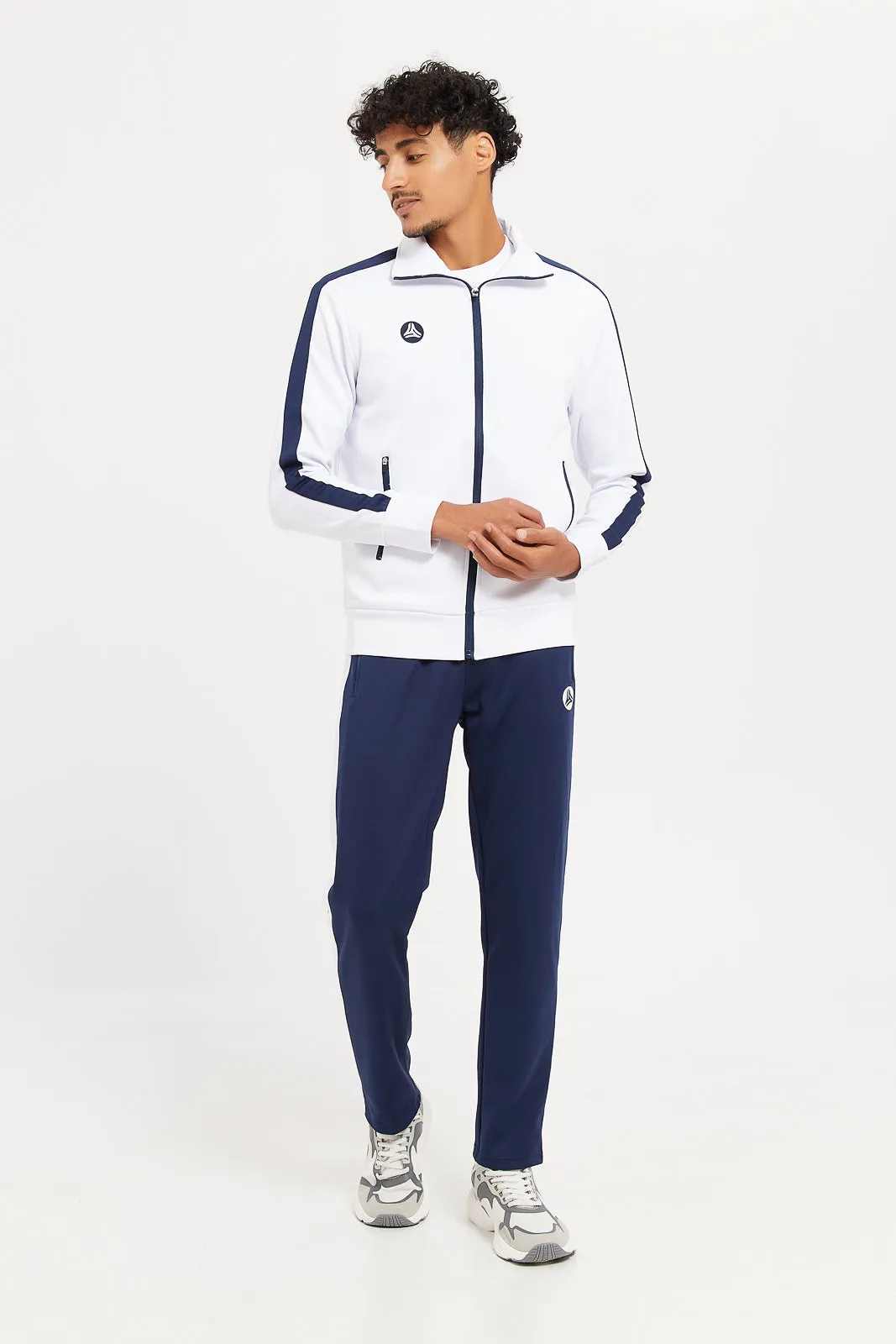 Men Navy Active Pants