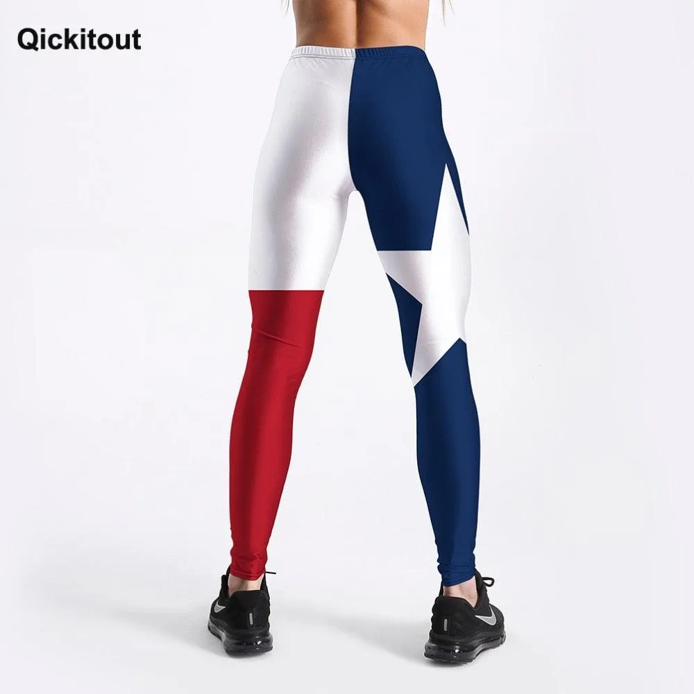 New Arrival Women Leggings - US Flag Style - Push Up Leggings - Casual Workout (BAP)(TBL)(F24)