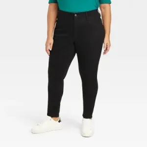 New - Ava & Viv Womens High Rise Skinny Jeans Heavyweight