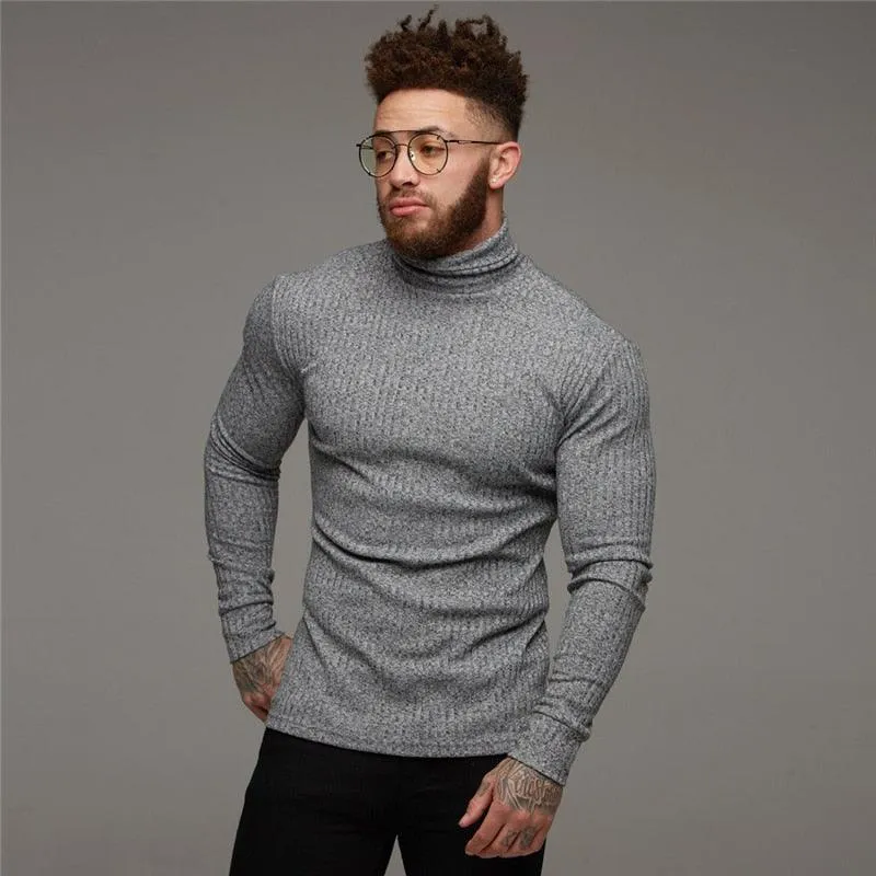 New Fashion Winter Hooded Sweater - Men Warm Turtleneck - Mens Sweaters - Slim Fit Pullover Men Classic  Sweaters (TM5)(CC1)(1U100)(TM7)(1U101)(1U100)