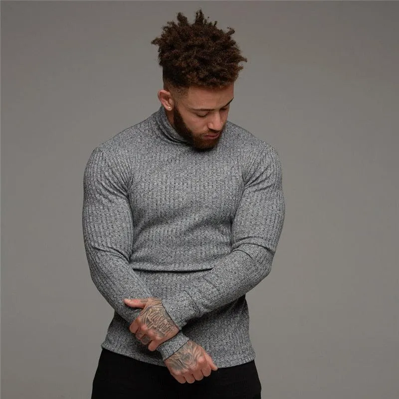 New Fashion Winter Hooded Sweater - Men Warm Turtleneck - Mens Sweaters - Slim Fit Pullover Men Classic  Sweaters (TM5)(CC1)(1U100)(TM7)(1U101)(1U100)