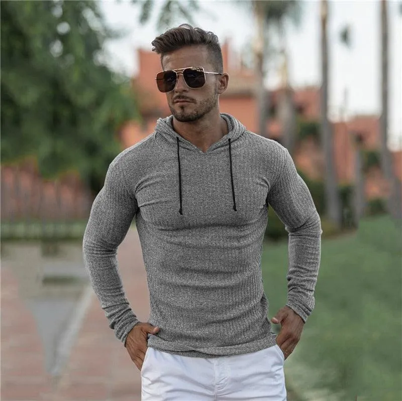 New Fashion Winter Hooded Sweater - Men Warm Turtleneck - Mens Sweaters - Slim Fit Pullover Men Classic  Sweaters (TM5)(CC1)(1U100)(TM7)(1U101)(1U100)