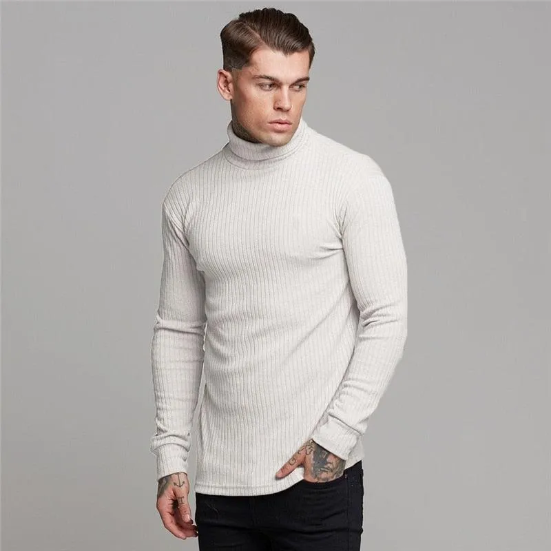 New Fashion Winter Hooded Sweater - Men Warm Turtleneck - Mens Sweaters - Slim Fit Pullover Men Classic  Sweaters (TM5)(CC1)(1U100)(TM7)(1U101)(1U100)