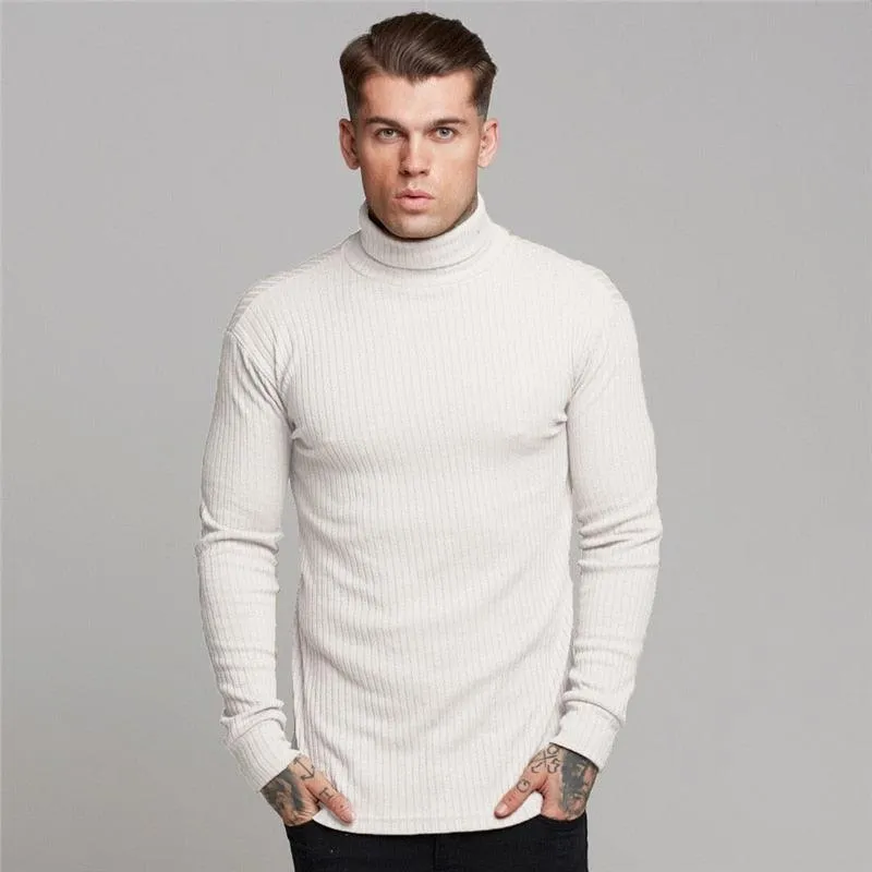 New Fashion Winter Hooded Sweater - Men Warm Turtleneck - Mens Sweaters - Slim Fit Pullover Men Classic  Sweaters (TM5)(CC1)(1U100)(TM7)(1U101)(1U100)