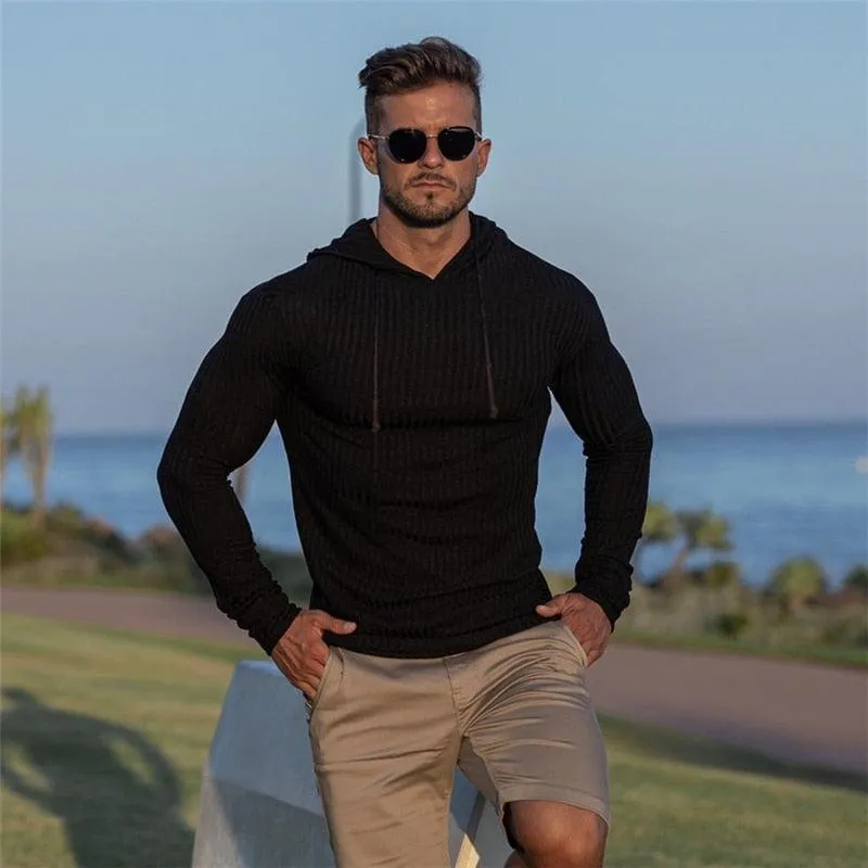 New Fashion Winter Hooded Sweater - Men Warm Turtleneck - Mens Sweaters - Slim Fit Pullover Men Classic  Sweaters (TM5)(CC1)(1U100)(TM7)(1U101)(1U100)