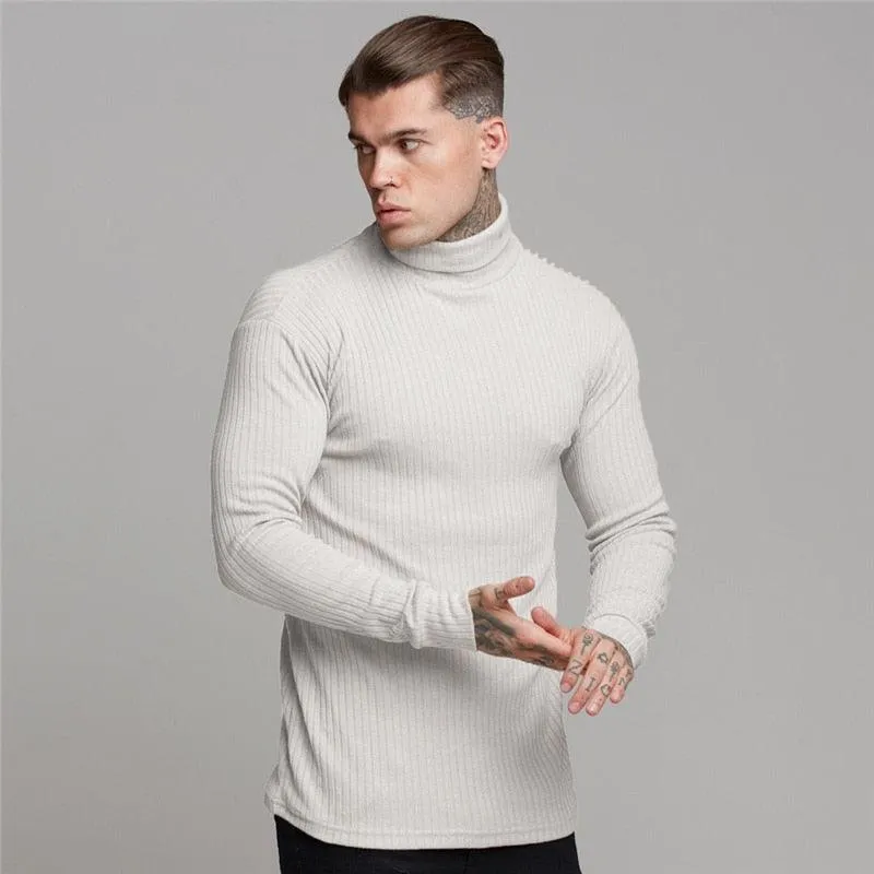 New Fashion Winter Hooded Sweater - Men Warm Turtleneck - Mens Sweaters - Slim Fit Pullover Men Classic  Sweaters (TM5)(CC1)(1U100)(TM7)(1U101)(1U100)