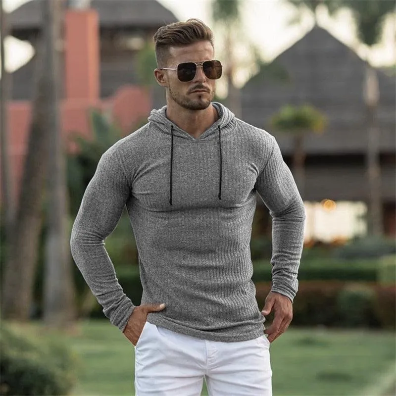 New Fashion Winter Hooded Sweater - Men Warm Turtleneck - Mens Sweaters - Slim Fit Pullover Men Classic  Sweaters (TM5)(CC1)(1U100)(TM7)(1U101)(1U100)