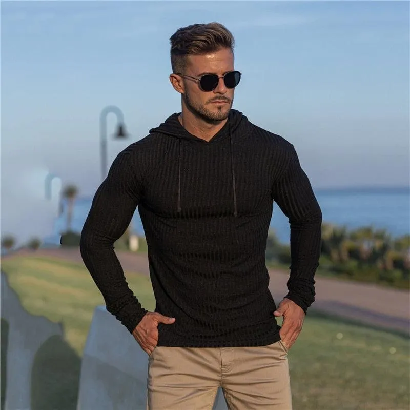 New Fashion Winter Hooded Sweater - Men Warm Turtleneck - Mens Sweaters - Slim Fit Pullover Men Classic  Sweaters (TM5)(CC1)(1U100)(TM7)(1U101)(1U100)