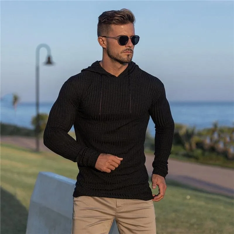 New Fashion Winter Hooded Sweater - Men Warm Turtleneck - Mens Sweaters - Slim Fit Pullover Men Classic  Sweaters (TM5)(CC1)(1U100)(TM7)(1U101)(1U100)