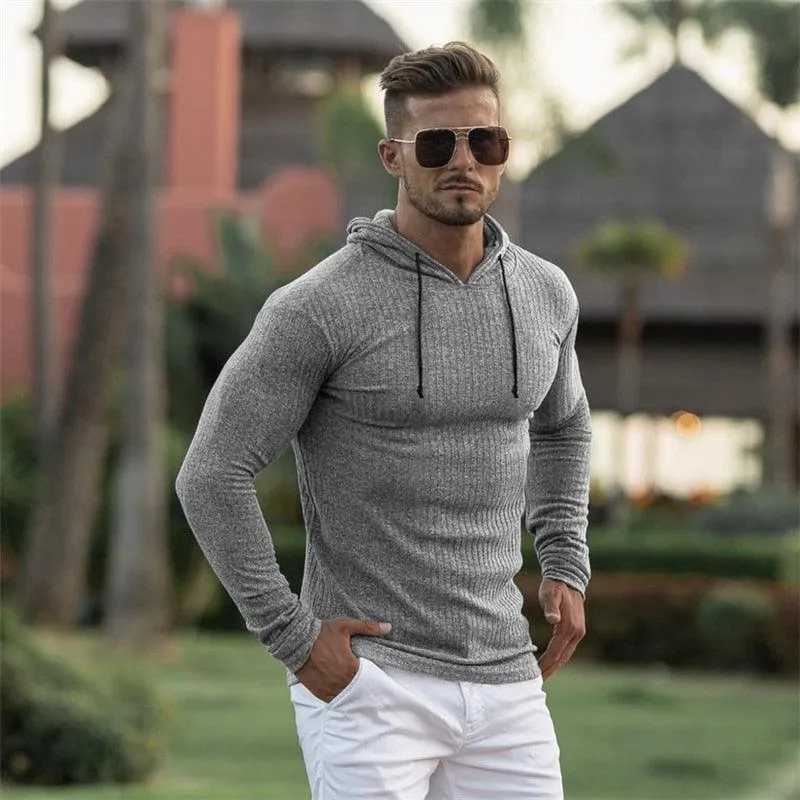 New Fashion Winter Hooded Sweater - Men Warm Turtleneck - Mens Sweaters - Slim Fit Pullover Men Classic  Sweaters (TM5)(CC1)(1U100)(TM7)(1U101)(1U100)