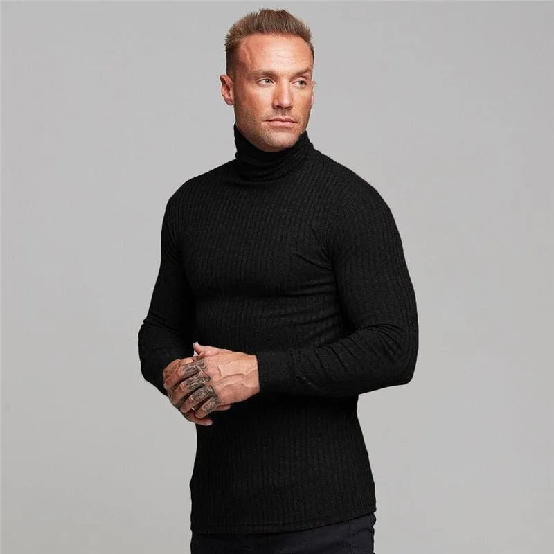 New Fashion Winter Hooded Sweater - Men Warm Turtleneck - Mens Sweaters - Slim Fit Pullover Men Classic  Sweaters (TM5)(CC1)(1U100)(TM7)(1U101)(1U100)