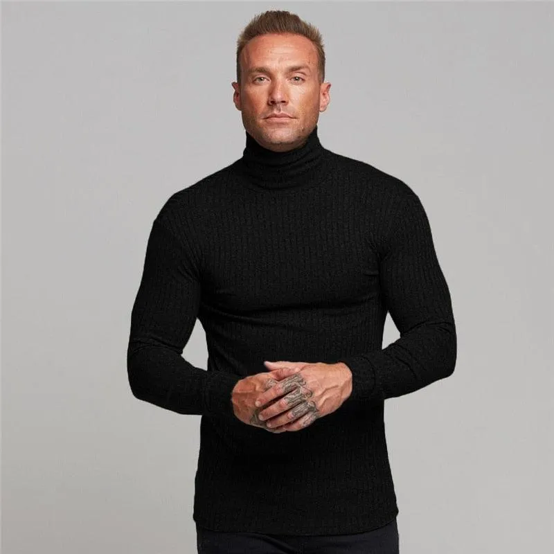 New Fashion Winter Hooded Sweater - Men Warm Turtleneck - Mens Sweaters - Slim Fit Pullover Men Classic  Sweaters (TM5)(CC1)(1U100)(TM7)(1U101)(1U100)