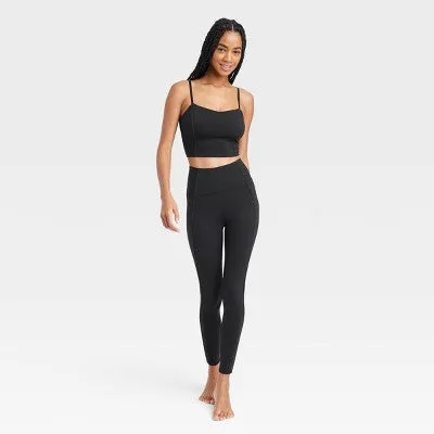 New - Women's High Waist Leggings - JoyLab Black S