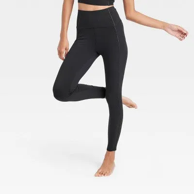 New - Women's High Waist Leggings - JoyLab Black S