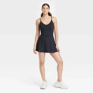 Open Box - JoyLab Women's Corset Detail Athletic Active Dress with Shorts Pockets