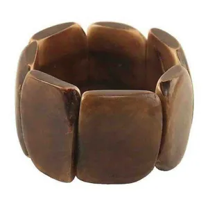 Polished Tagua Nut Bracelet in Chocolate Faire Collection