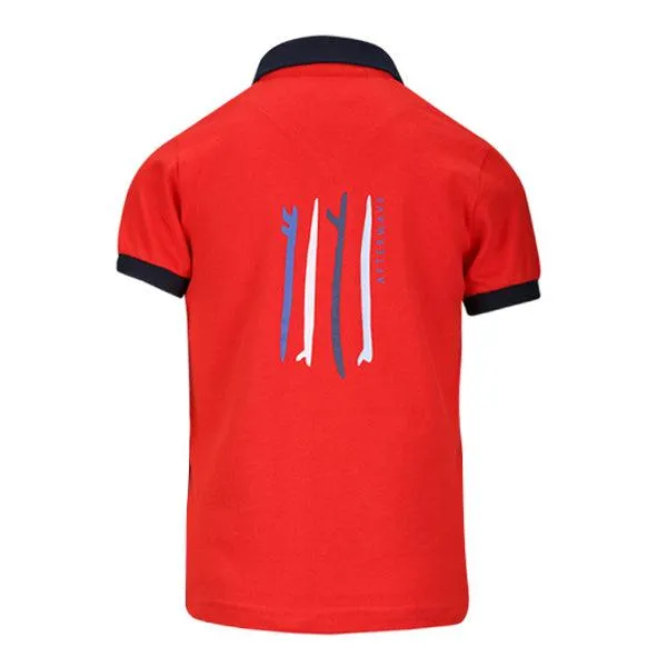 RED SHORT SLEEVE POLO FOR BOYS