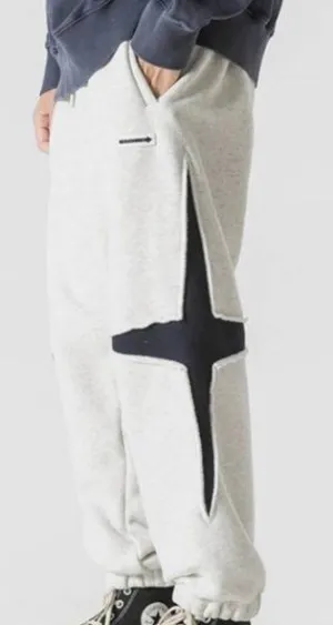 Reworked Men Sweat Trouser with Arc insert made using Unbranded Sweat Pants, Style-CR454