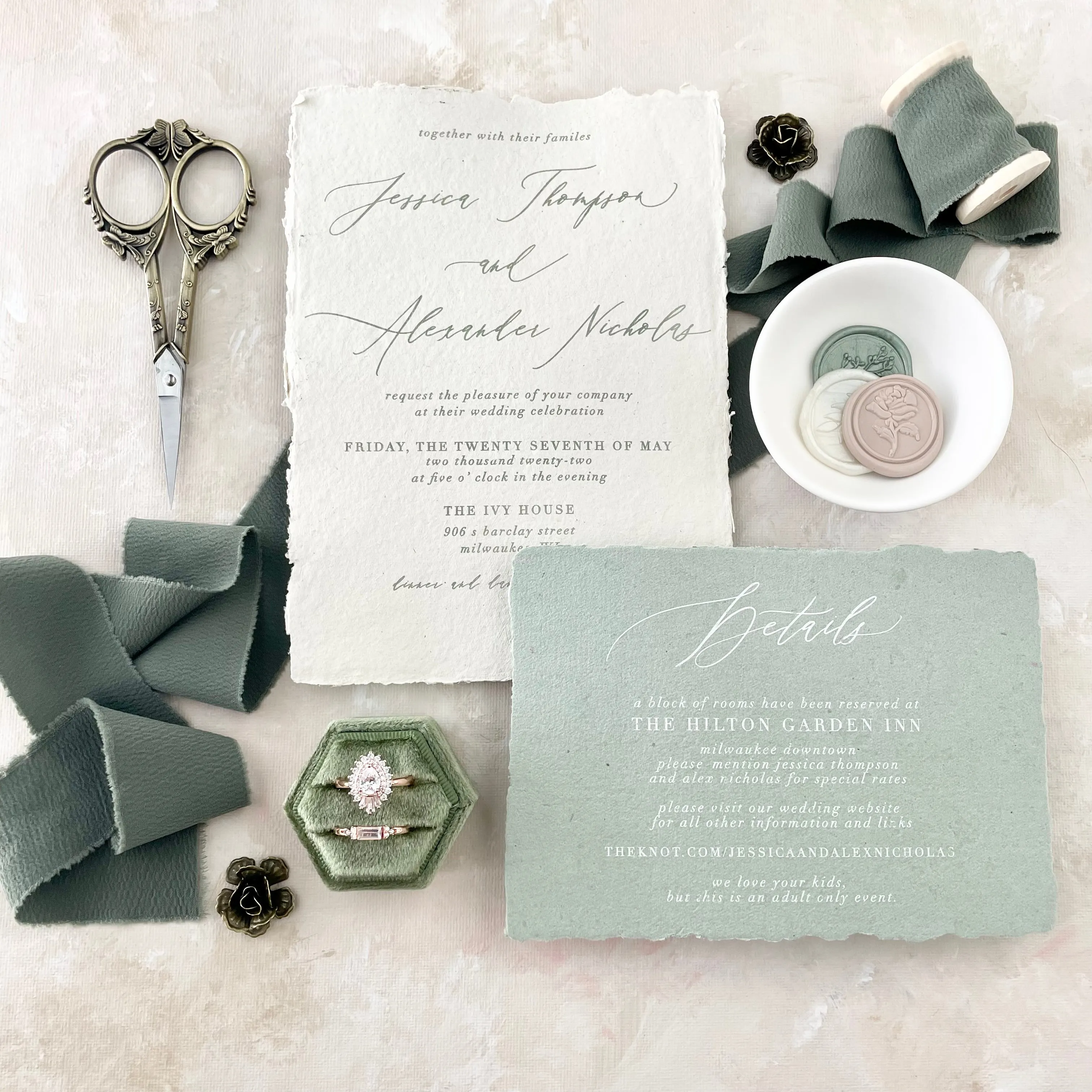 Sage Green Styling Ribbon