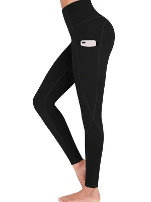 Seamless Yoga Leggings With Phone Pocket High Waist Breathable Fitness Workout Yoga Pants