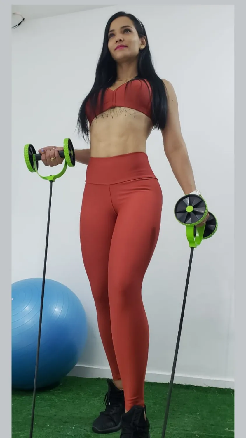 Solid Women Supplex Set Activewear Two Pieces