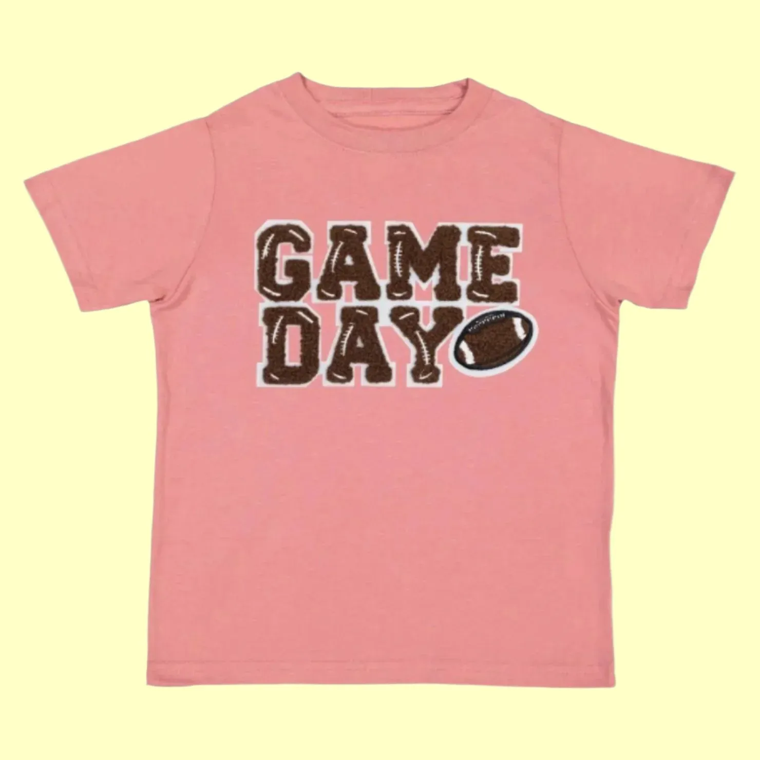 Sweet Wink Girls Dusty Rose GAME DAY Patch Shirt