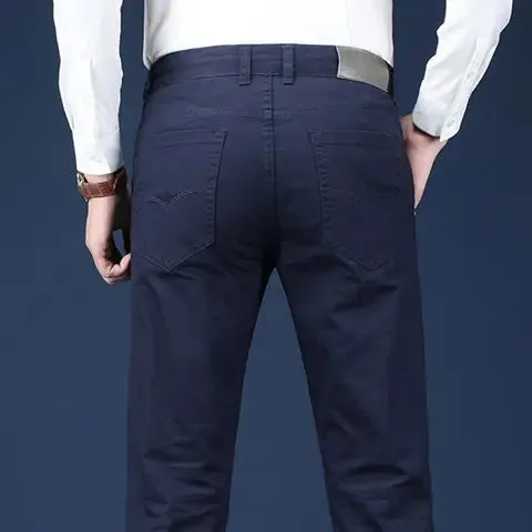 Thicken Men's Casual Sport Pants. Male Clothing. New Solid Full Straight Trousers